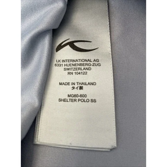 KJUS Shelter Polo Mens XL Blue Short Sleeve Comfort Fit Golf - Picture 8 of 15